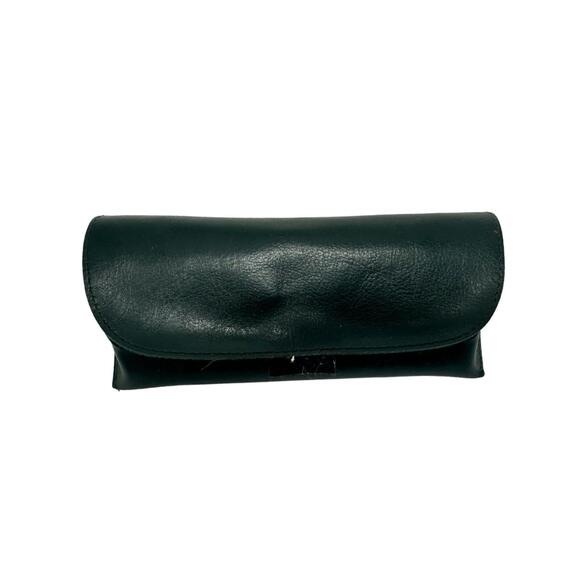Vintage Green Leather Eyeglasses/Sunglasses Case Collectible Retro Classic - Picture 1 of 4